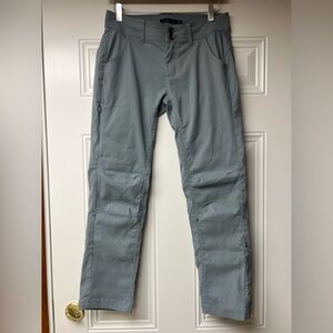 Halle prAna Hiking Pants Woman’s Size 4 Gray Cactus Outdoor Pants Stretch